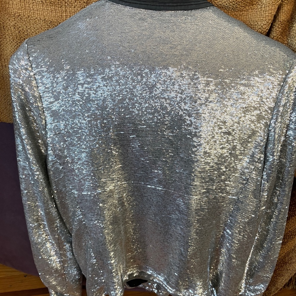 Iro Sequined Bomber Jacket. Size Small. - image 6